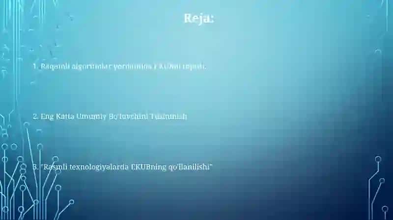 Raqamli texnologiyalar 2