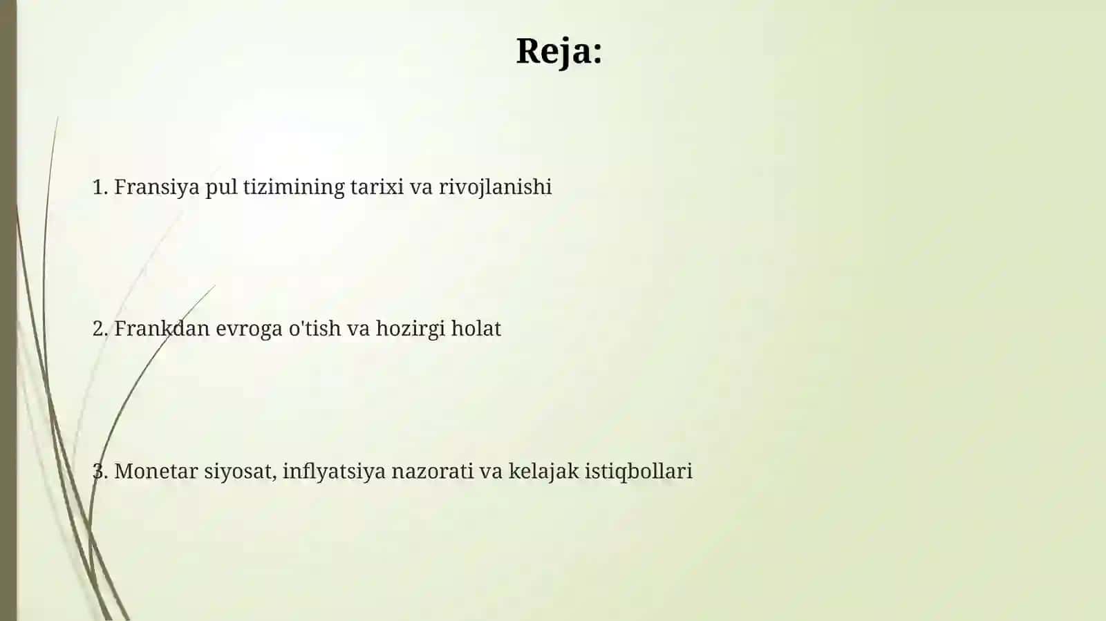 Fransiya pul tizimi 2