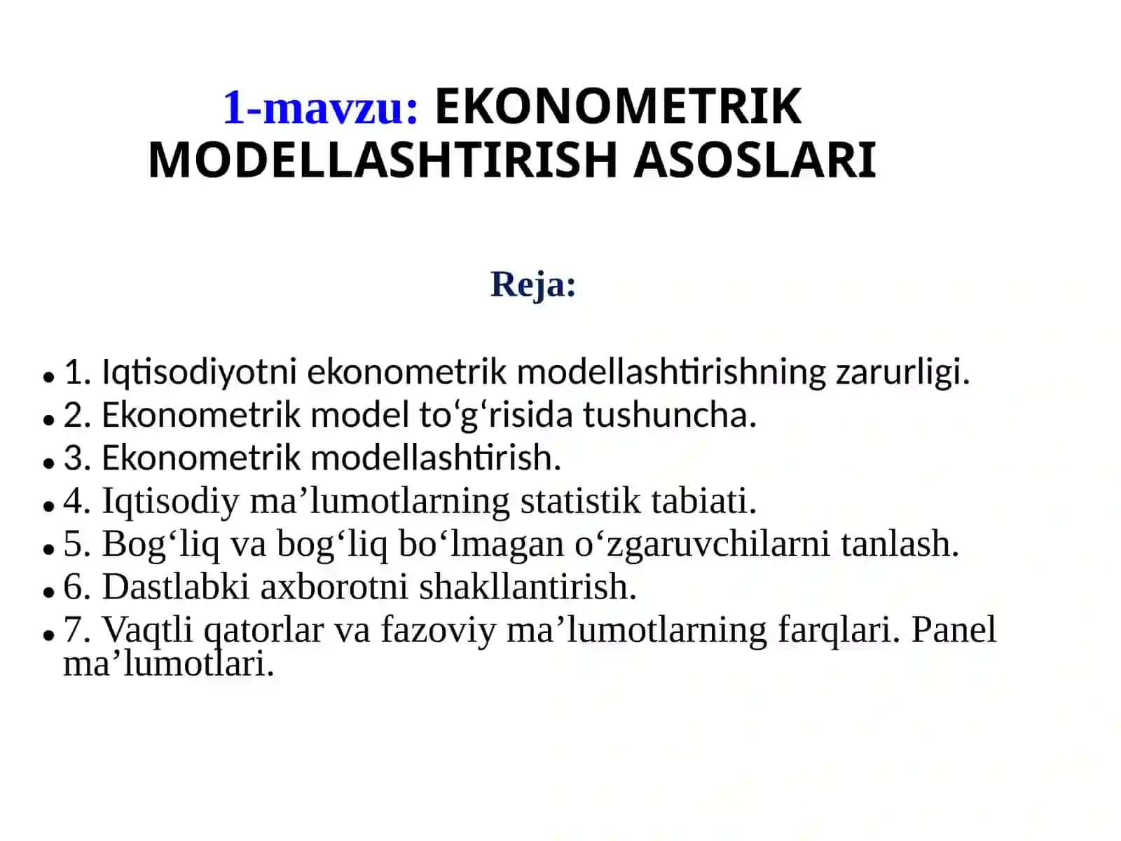 EKONOMETRIKA 2
