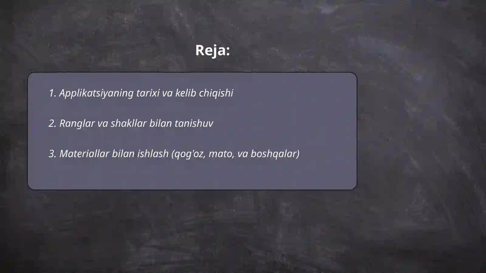 Applikatsiyalar tarixi va qadimiy san'ati 2