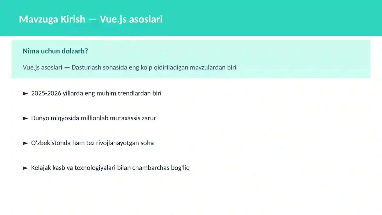 Vue.js asoslari 2