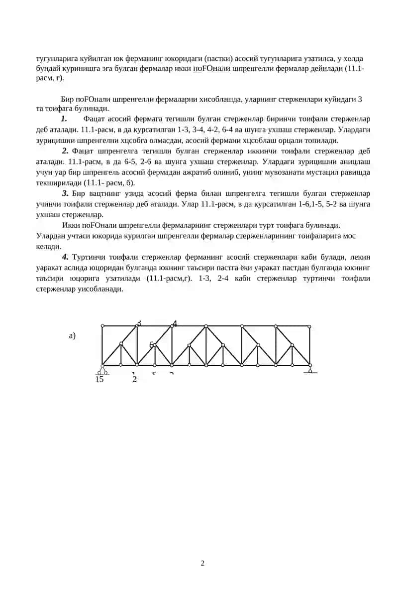 ШПРЕНГЕЛЛИ ФЕРМАЛАРНИ ХИСОБЛАШ 2