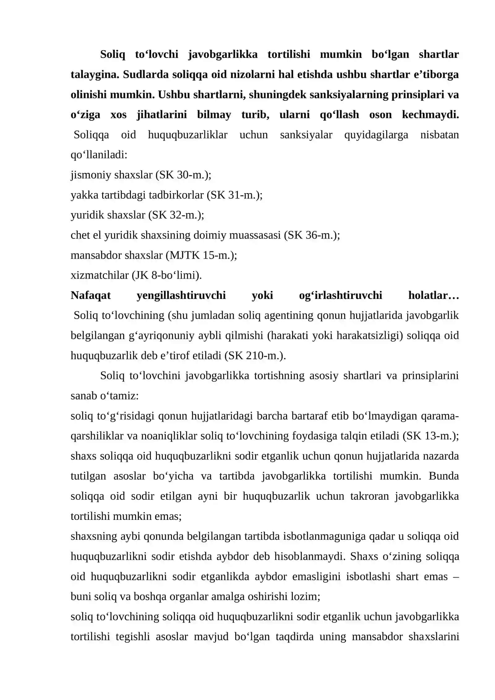 Soliq amaliyotida moliyaviy jazo 2