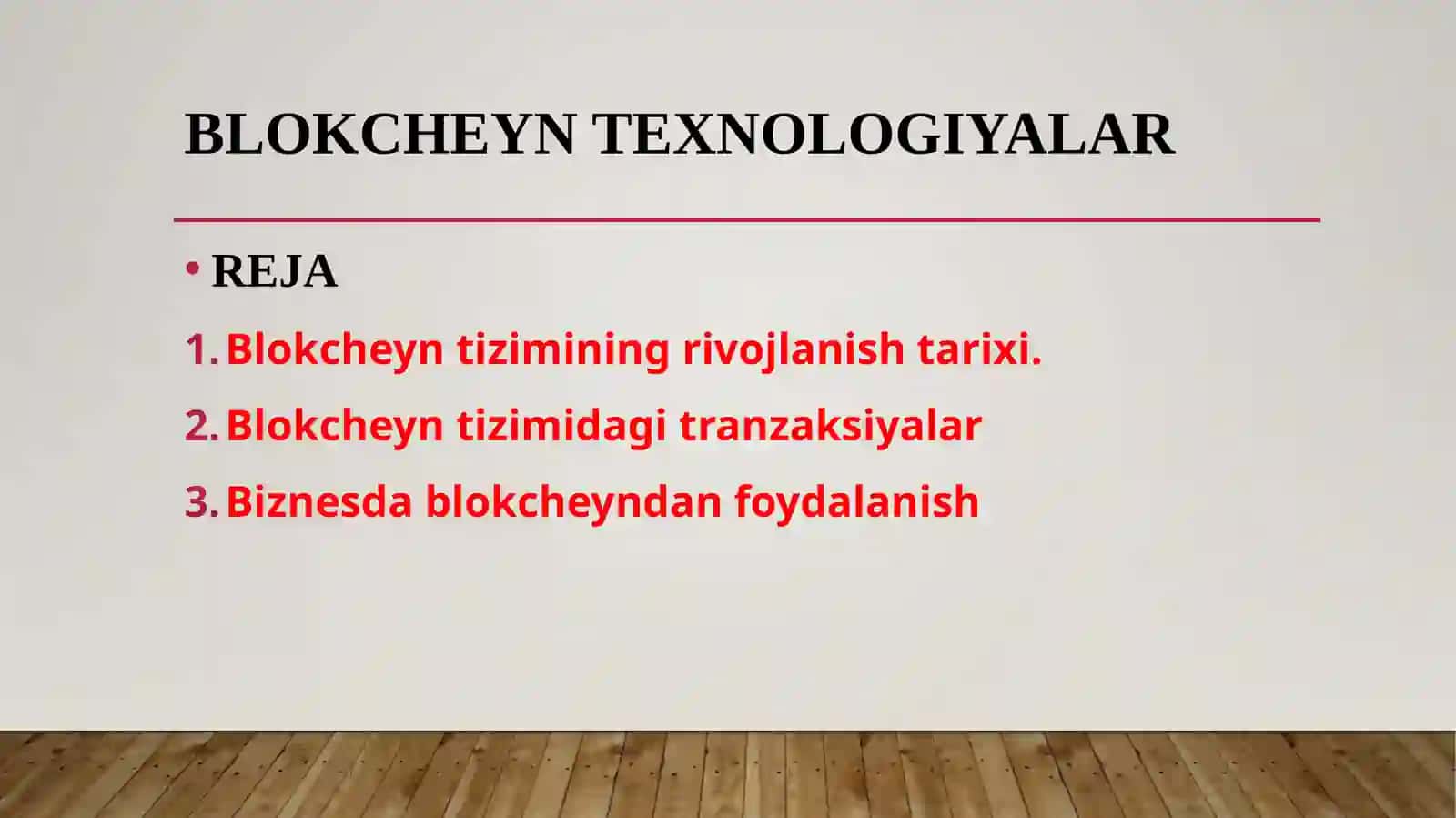BLOKCHEYN TEXNOLOGIYALAR 2