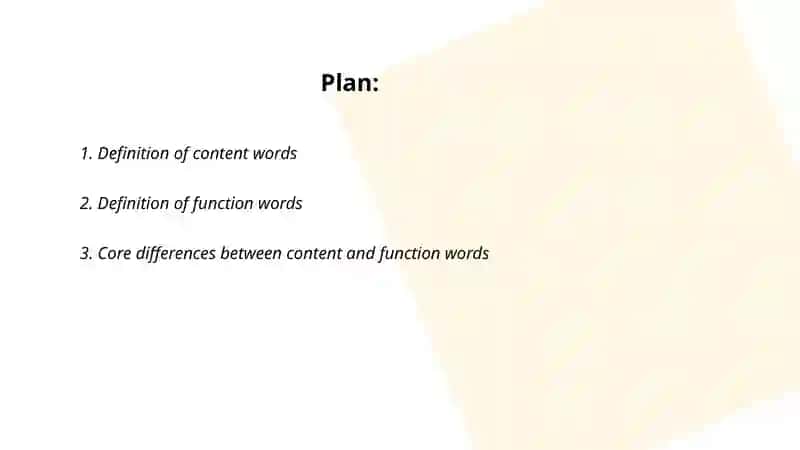 Content word and function word 2