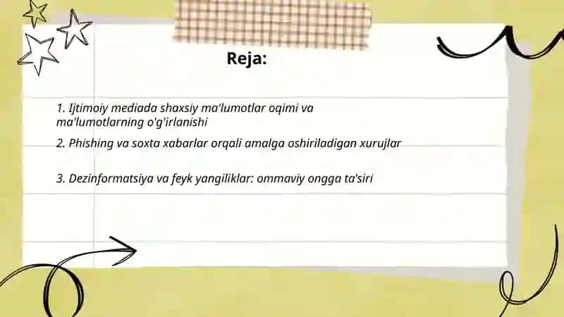 Ijtimoiy mediada tahdidlar, xurujlar va xavf xatarlar 2