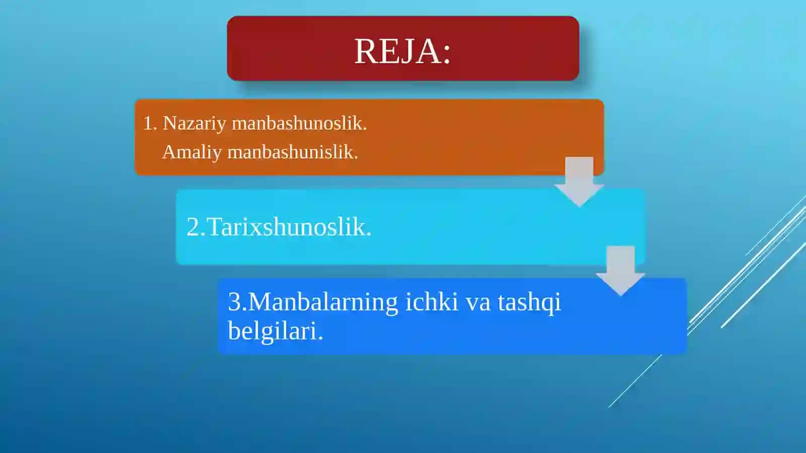 Manbashunoslik va Tarixshunoslik 2