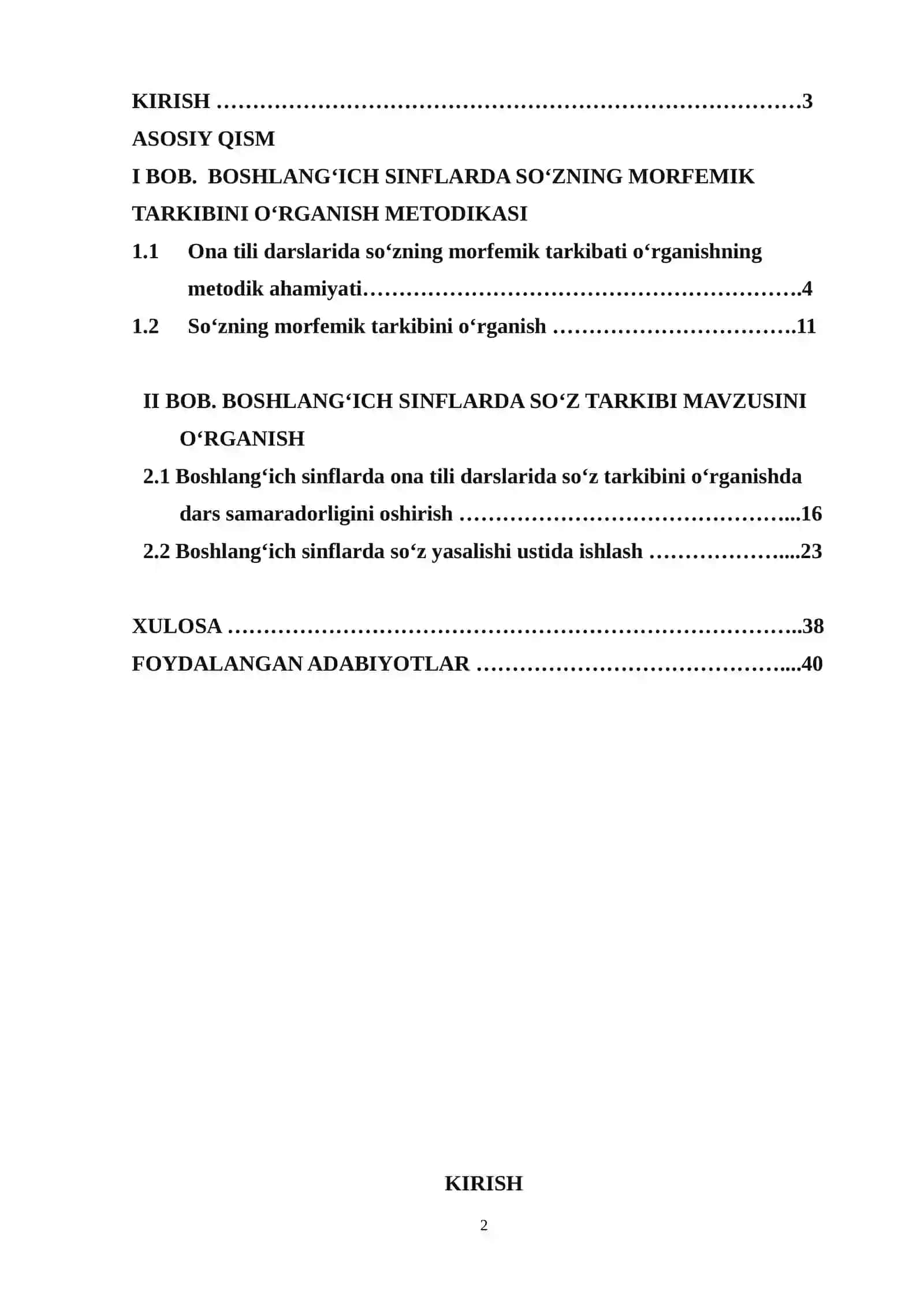 BOSHLANGʻICH SINFLARDA “SOʻZ TARKIBI” MAVZUSINI OʻRGATISH METODIKASI 2
