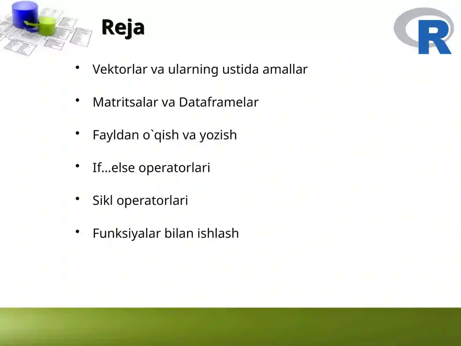 Rdasturlashtilidagiasosiyma’lumotlartuzilmalari 2