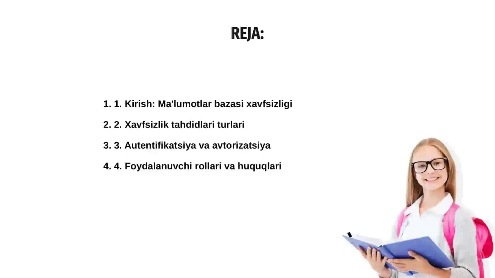 Ma'lumotlar bazasi xavfsizligi 2