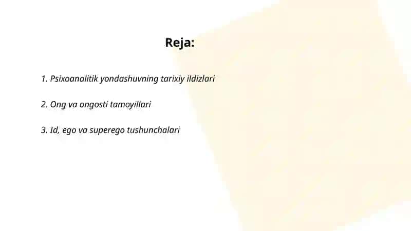 Psixoloanalitik psixoterapiya tamoyillari 2