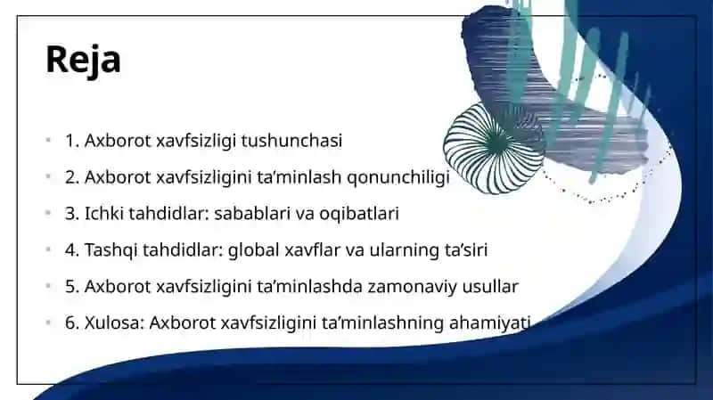 Axborot xavfsizligini ta’minlash qonunchiligi 2