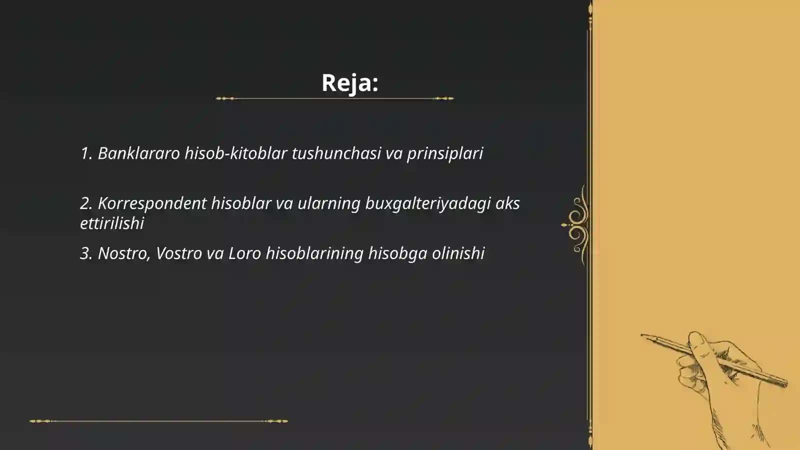 Banklararo hisob kitoblar hisobi 2