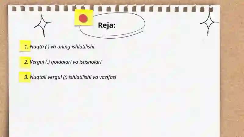 Punktuatsiya mavzusi 2