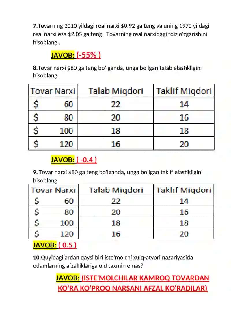 Mikroiqtisodiyot 2