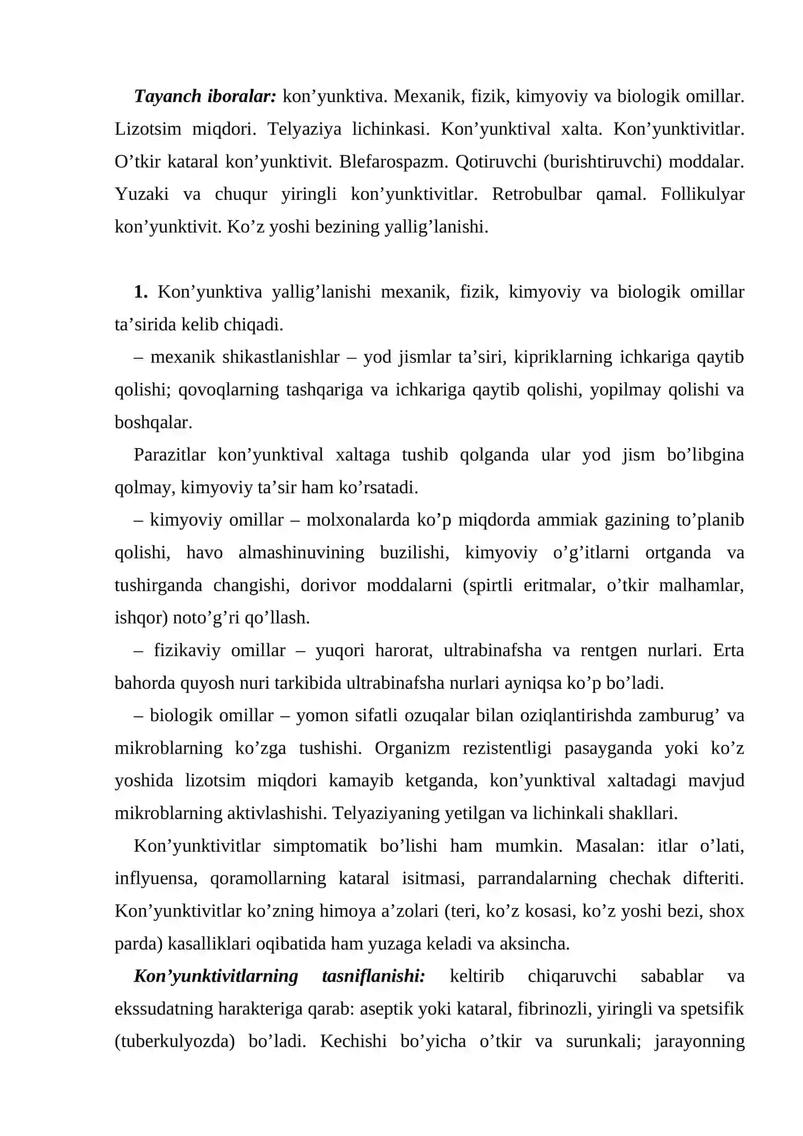 Ko’z kon’yunktivasi kasalliklari 2