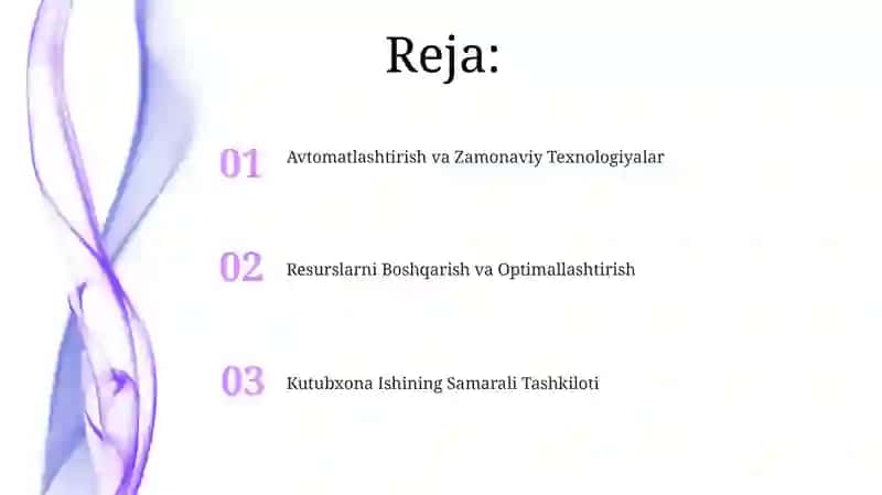 Kutubxona Ishining Samarali Tashkiloti 2