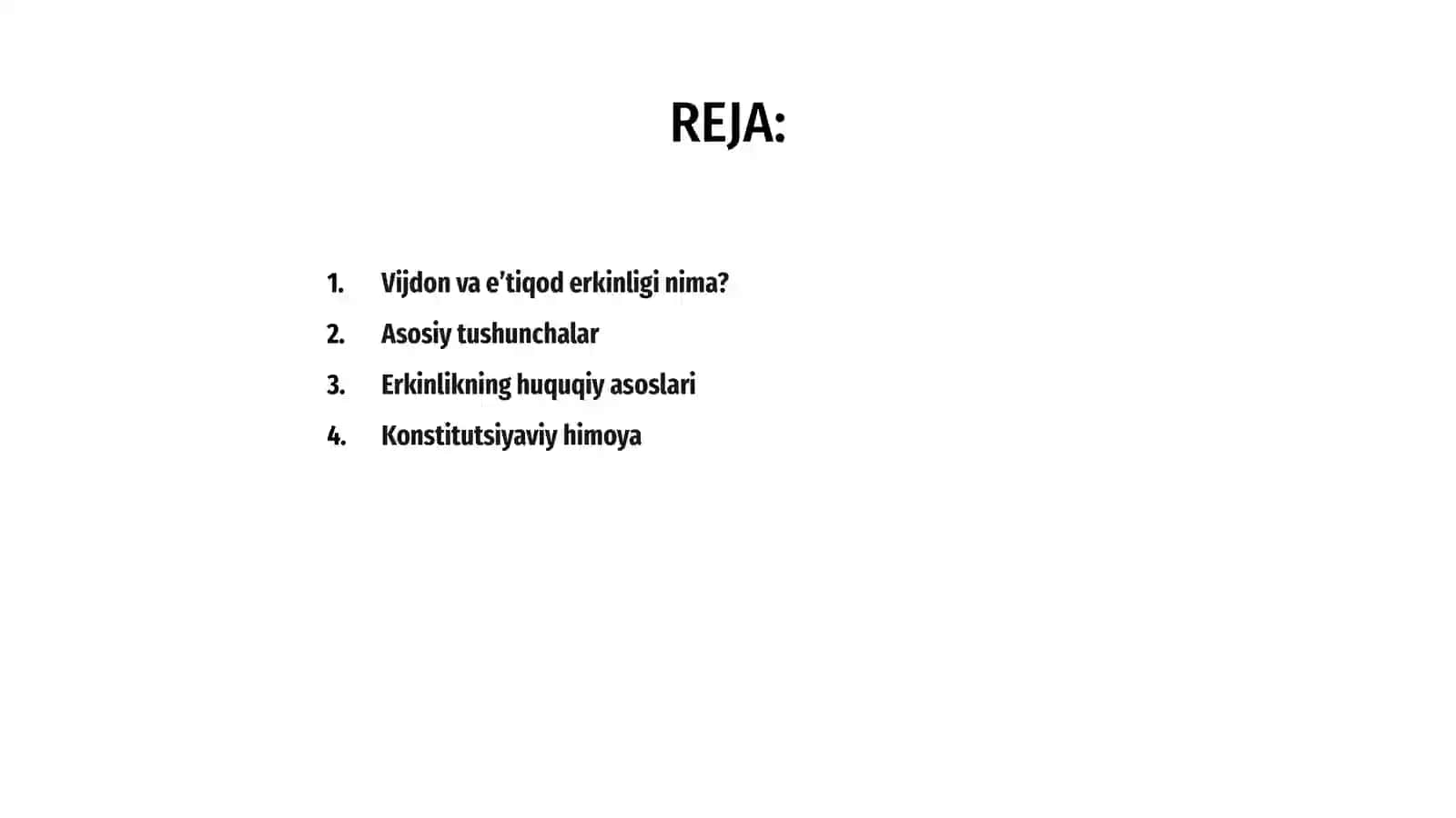 Vijdon va eʼtiqod erkinligining ta'rifi 2