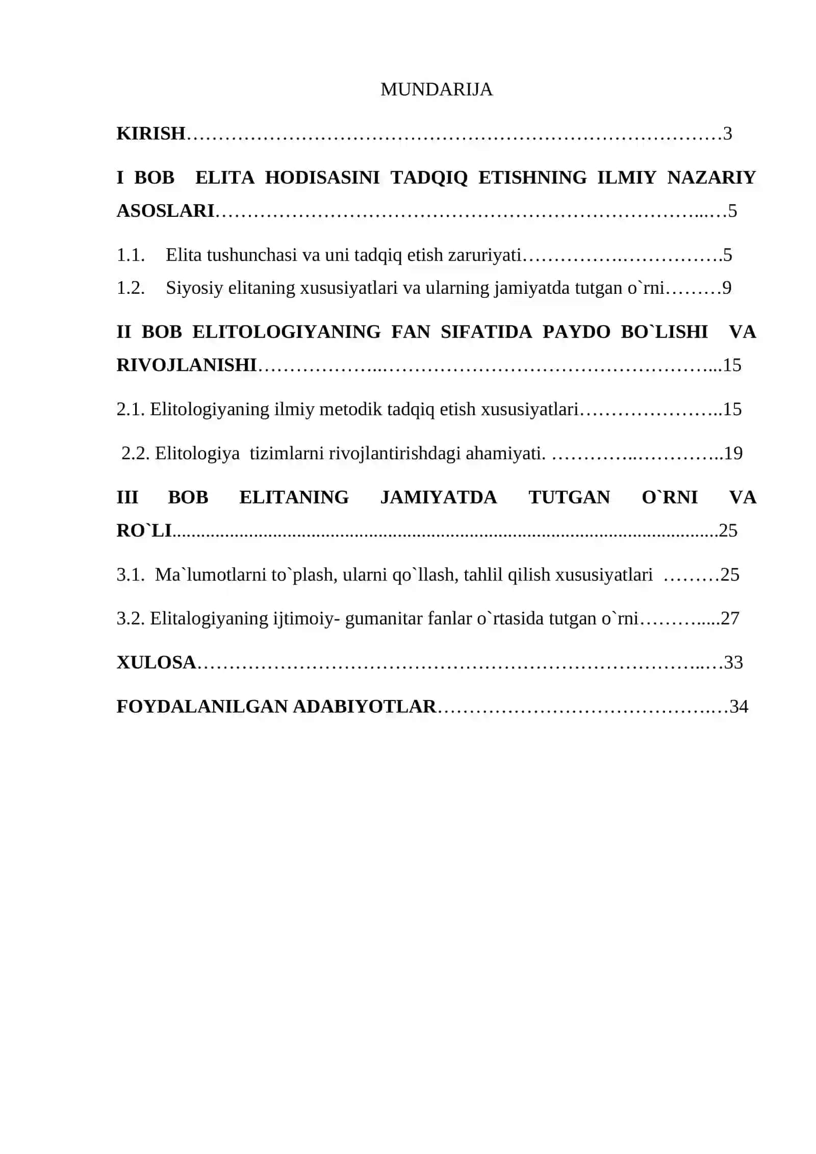 XIX ASR OXIRI VA XX ASR BOSHLARIDA ELITOLOGIYANING MUSTAQIL FAN SIFATIDA SHAKLLANISHI. 2