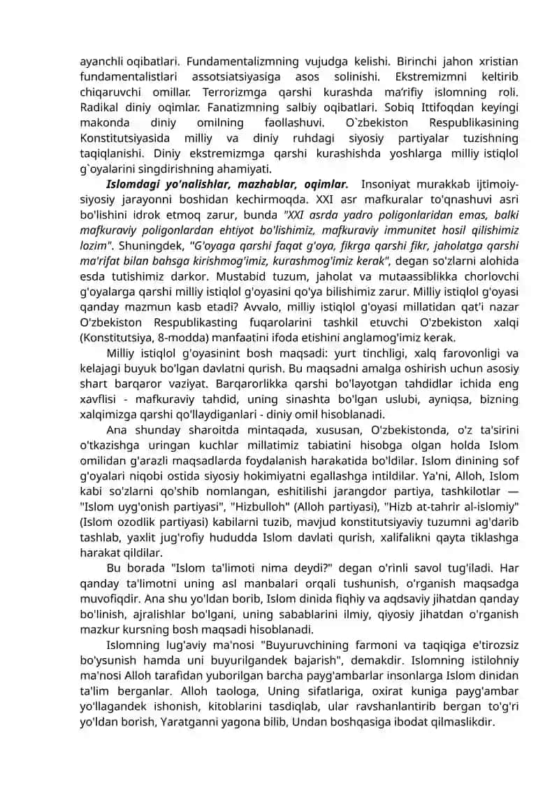 Xanafiya mazxabining o`rni 2