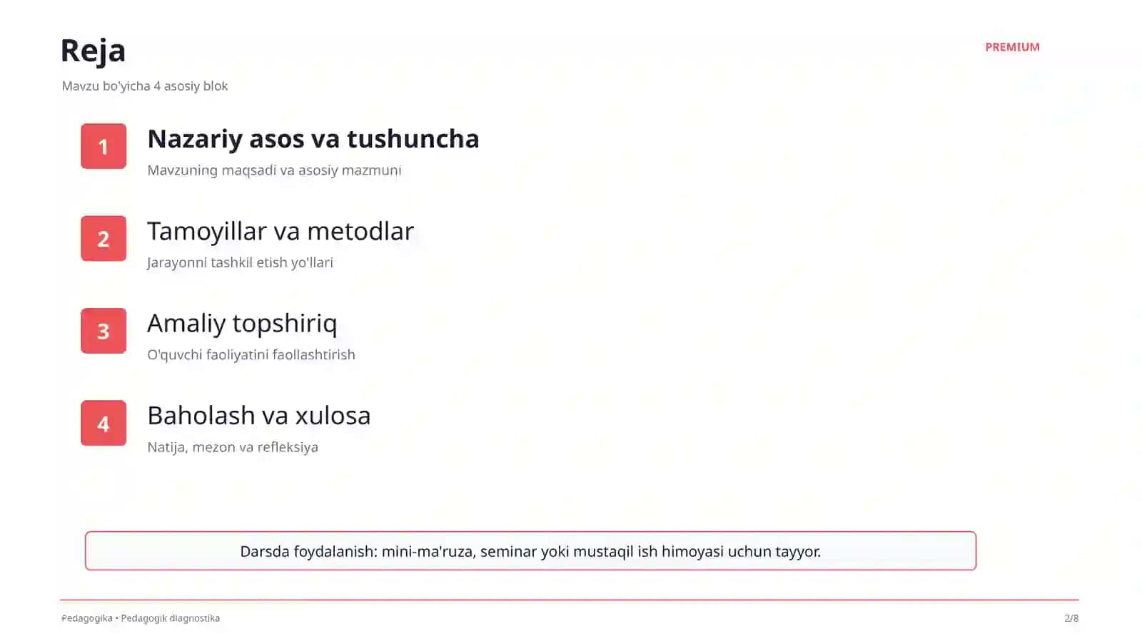 Pedagogik diagnostika 2