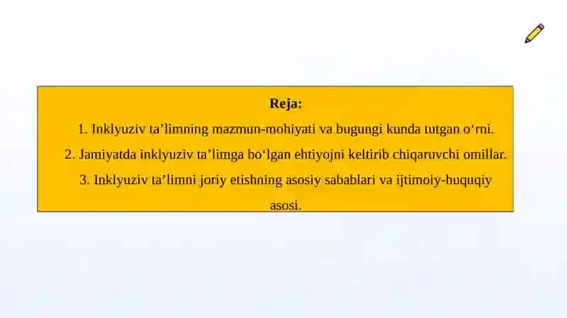 Inklyuziv ta'limni boʻlgan extiyoj va sabablar 2