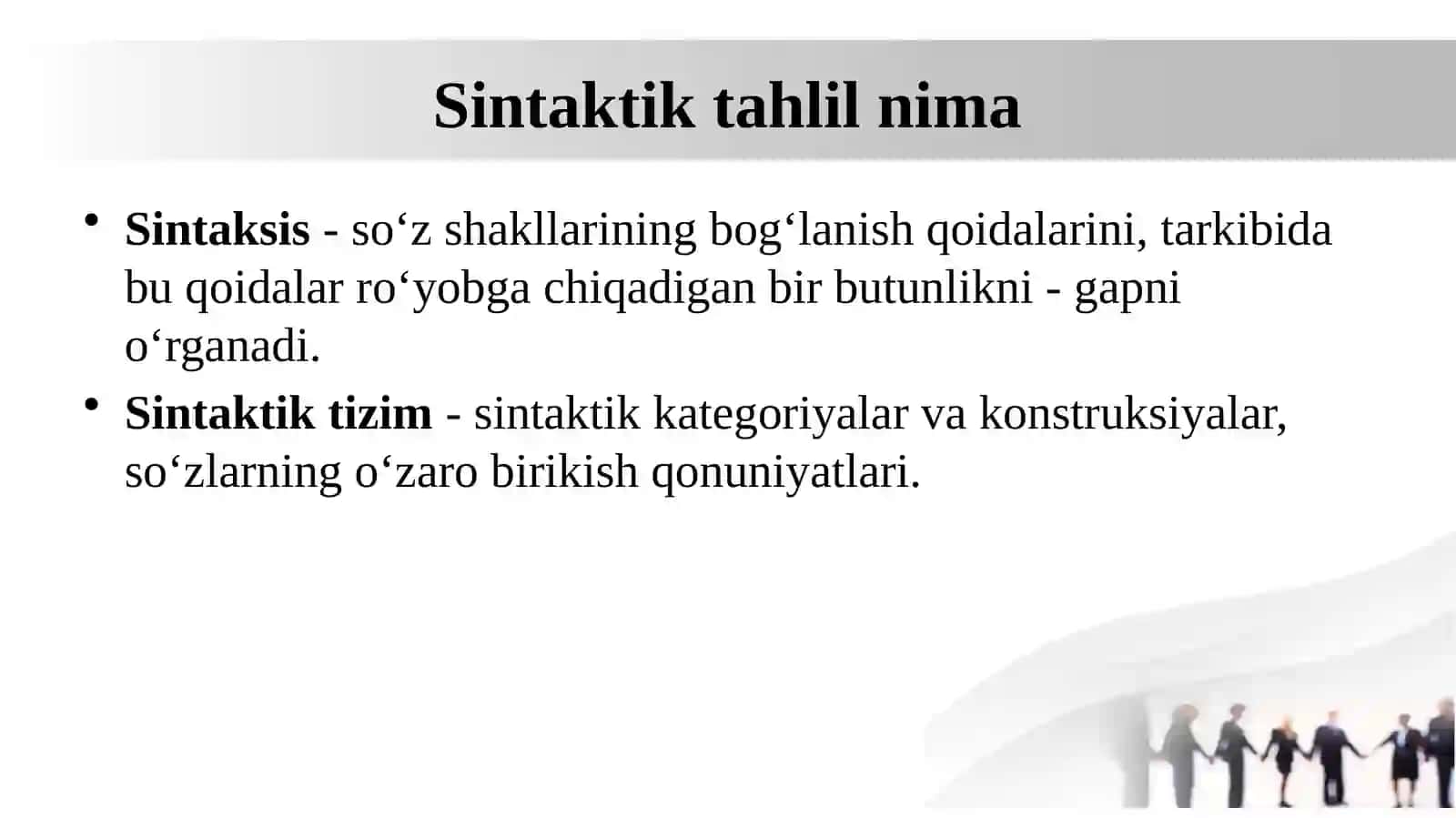 Sintaktik tahlilning avtomatik tizimi 2