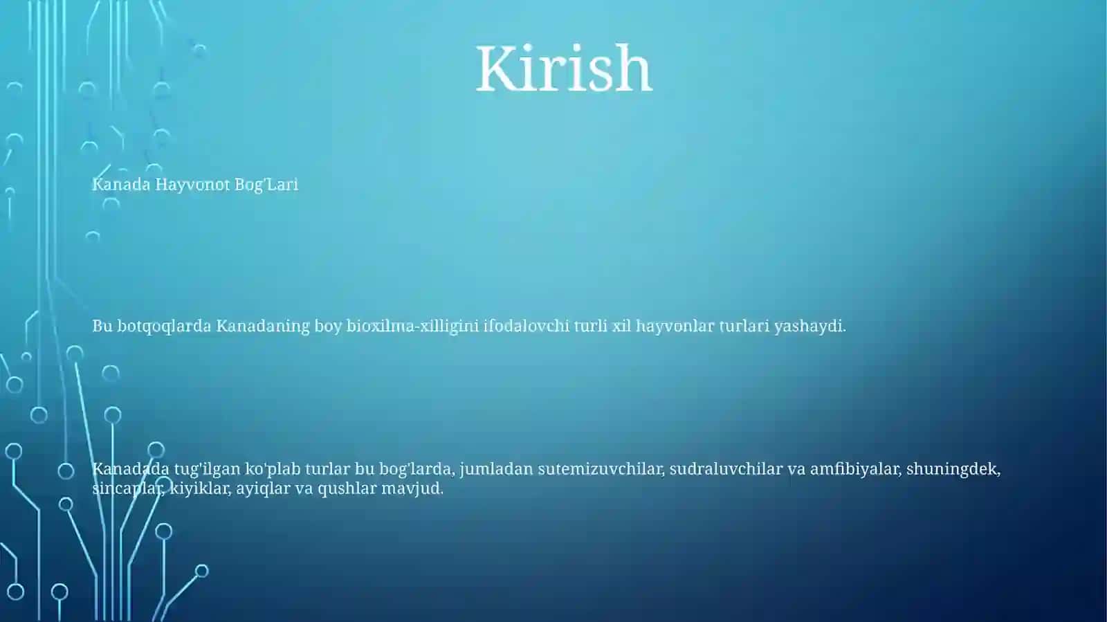 Kanada Hayvonot Bog'Lari 2
