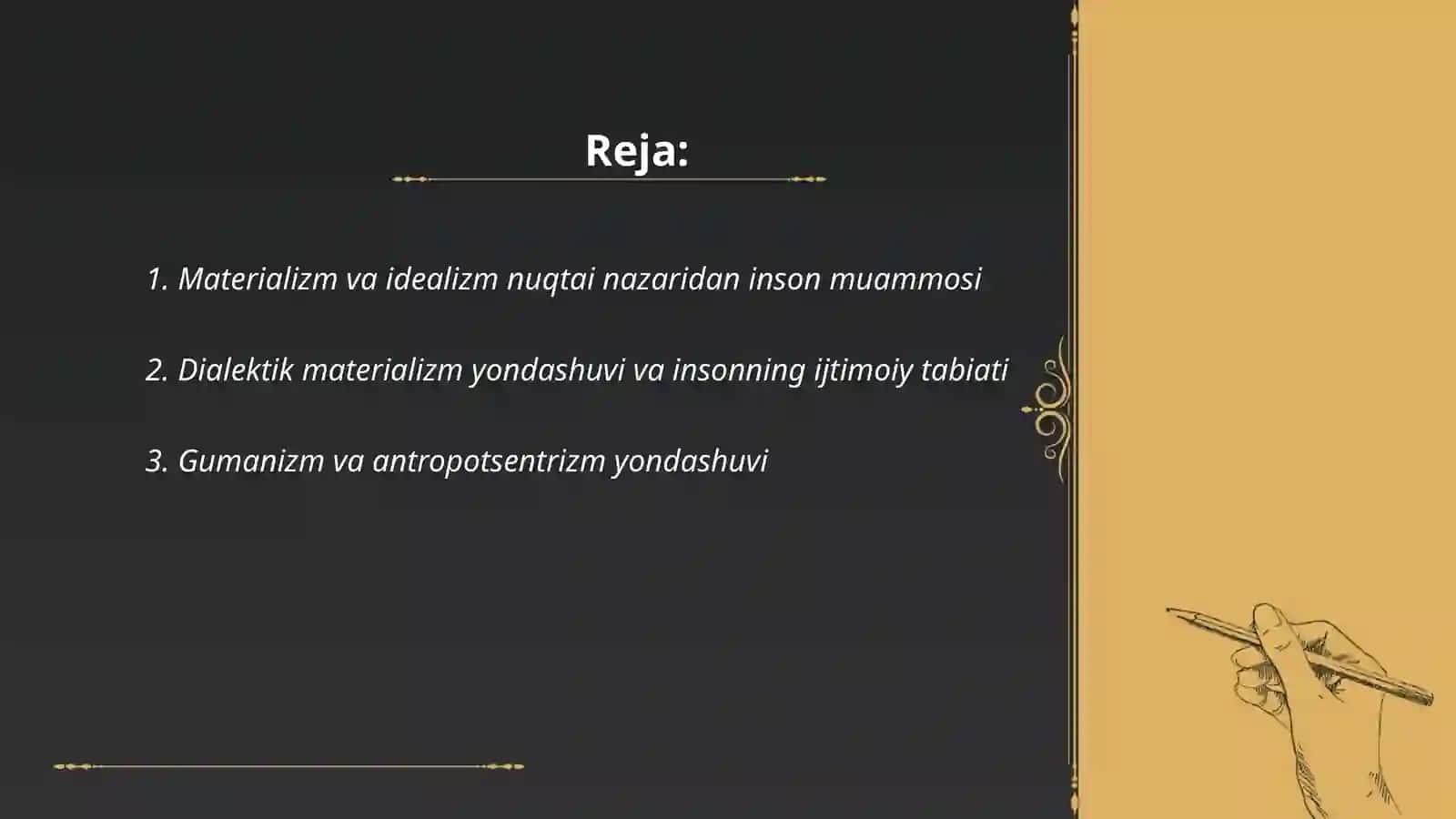 Falsafada inson muammosi qanday yondashuvlarga koʻra oʻrganiladi 2