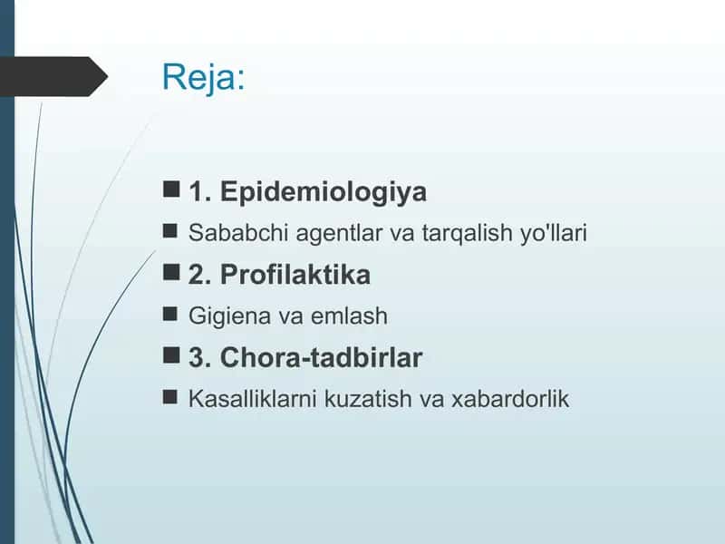 O'tkir ichak infektsiyalari epidemiologiyasi 2