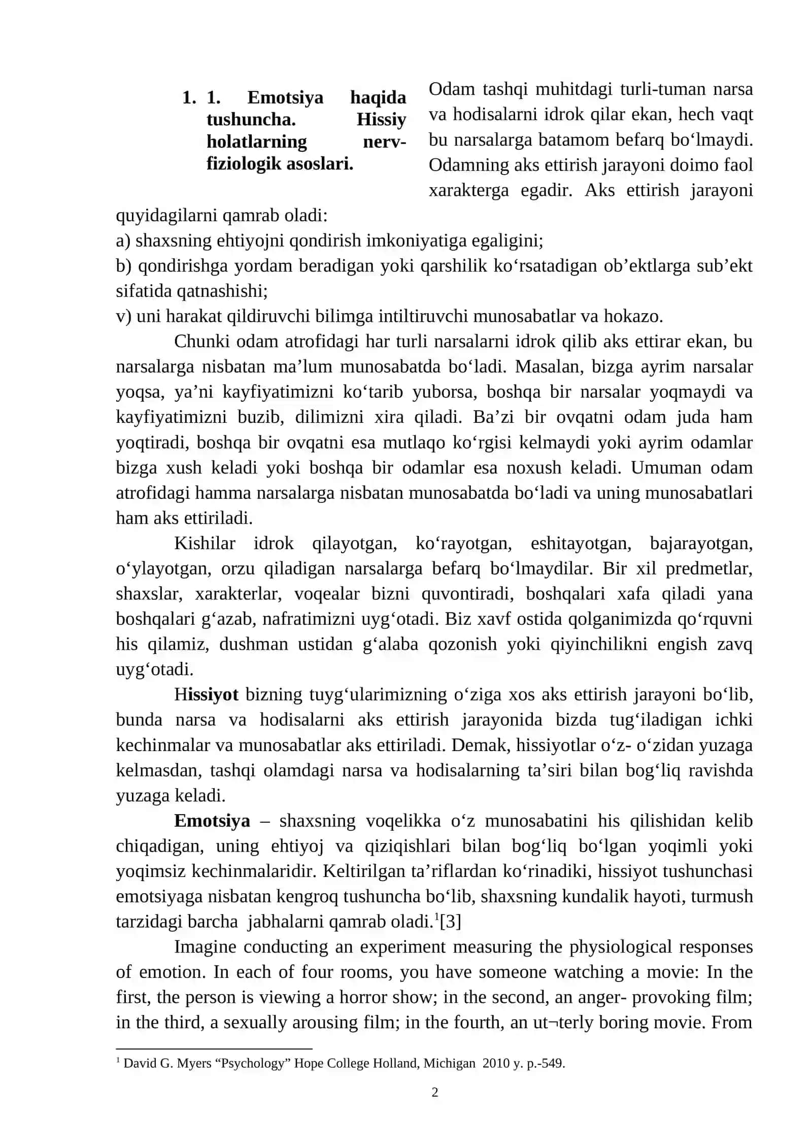 Iroda rivojlanishining asosiy aspektlari 2