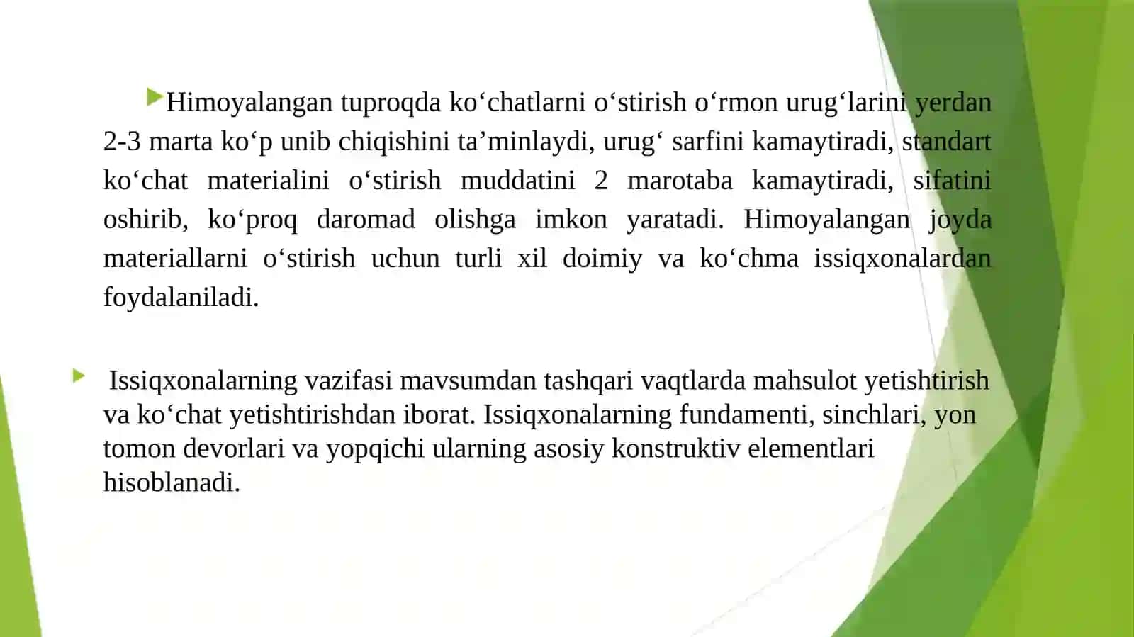 Nihol o'stirish usullari 2