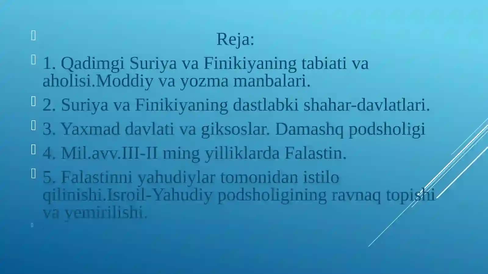 Qadimgi Suriya, Finikiya va Falastin davlatlari 2