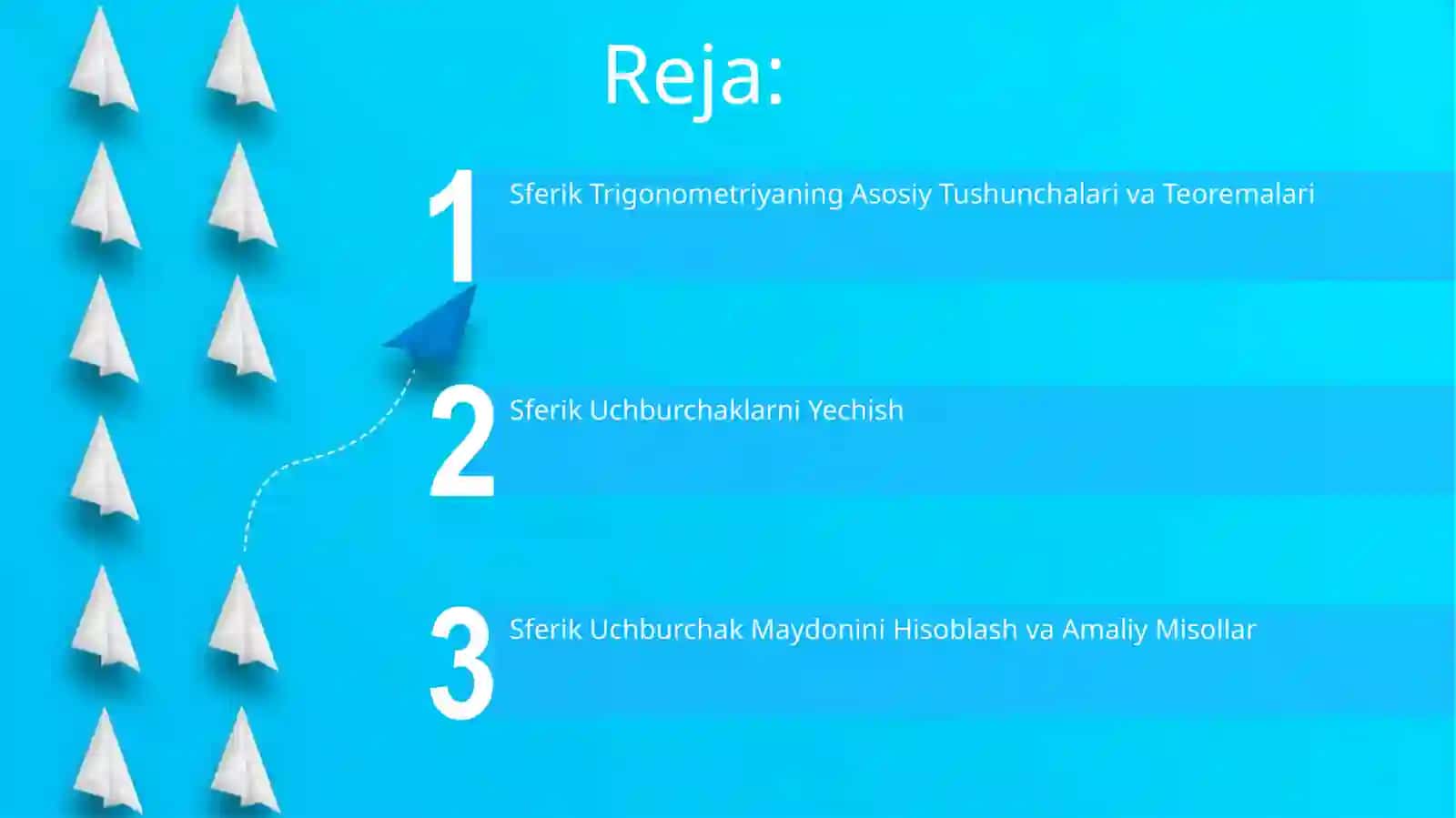 Sferik trigonometriyaning asosiy formulalari 2