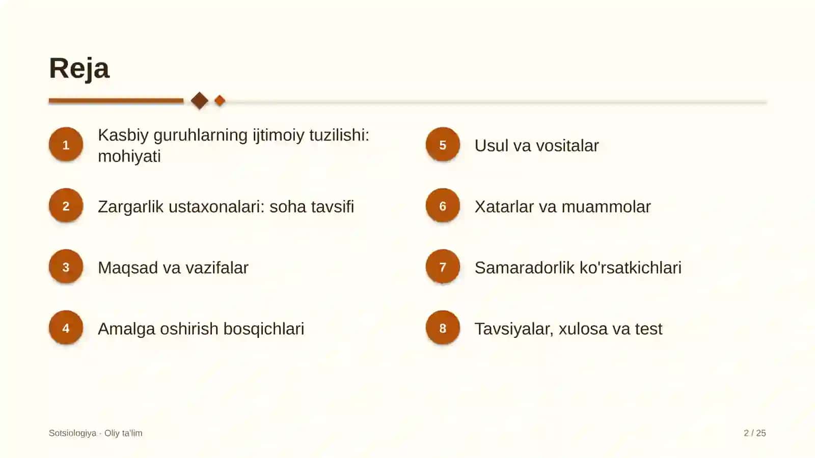 Zargarlik ustaxonalarida kasbiy guruhlarning ijtimoiy tuzilishi 2