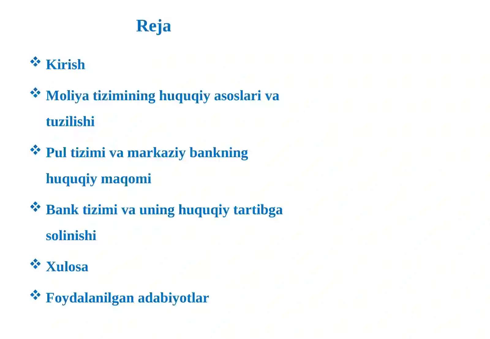 O‘zbekiston Respublikasida moliya,pul va bank tizimi 2