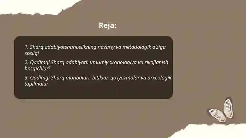 Sharq mumtoz adabiyotining tarixi 2