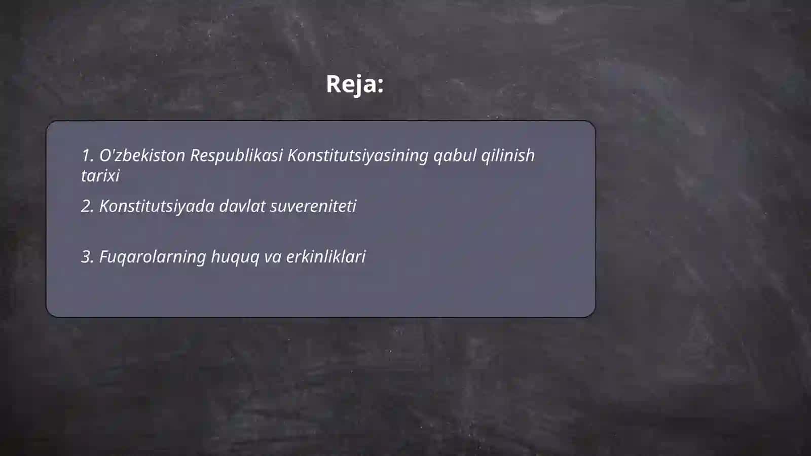 O'zbekiston Respublikasi Konstitutsiyasi 2