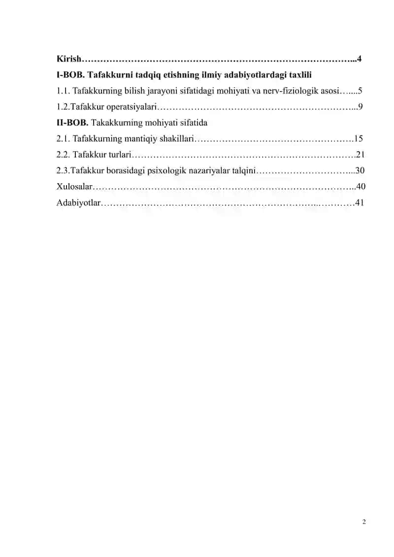 Tafakkurni tadqiq etish 2