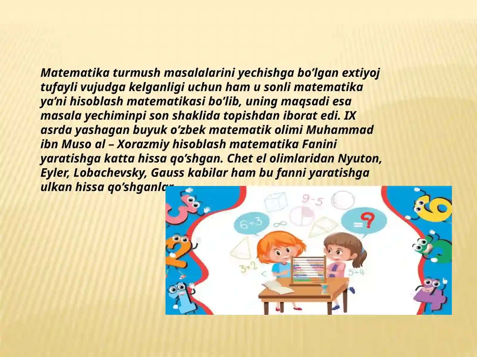 Hisoblash matematikasi 2