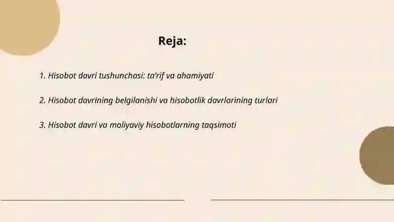 Hisobot davri tushunchasi va vaqtinchalik farqlar 2