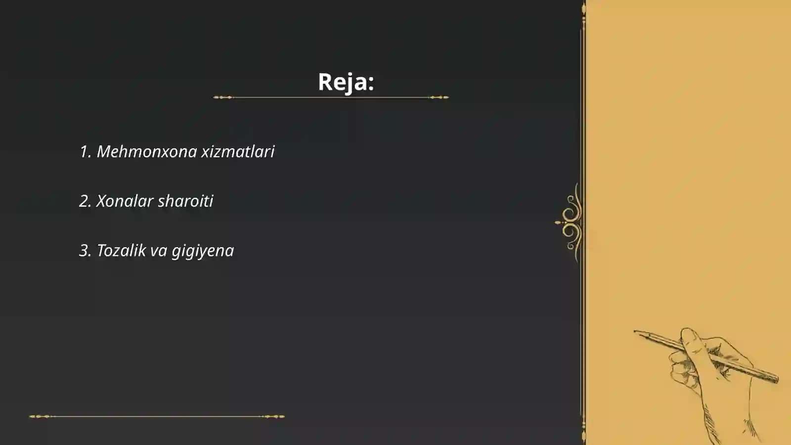 Mehmonxona Xizmatlari 2