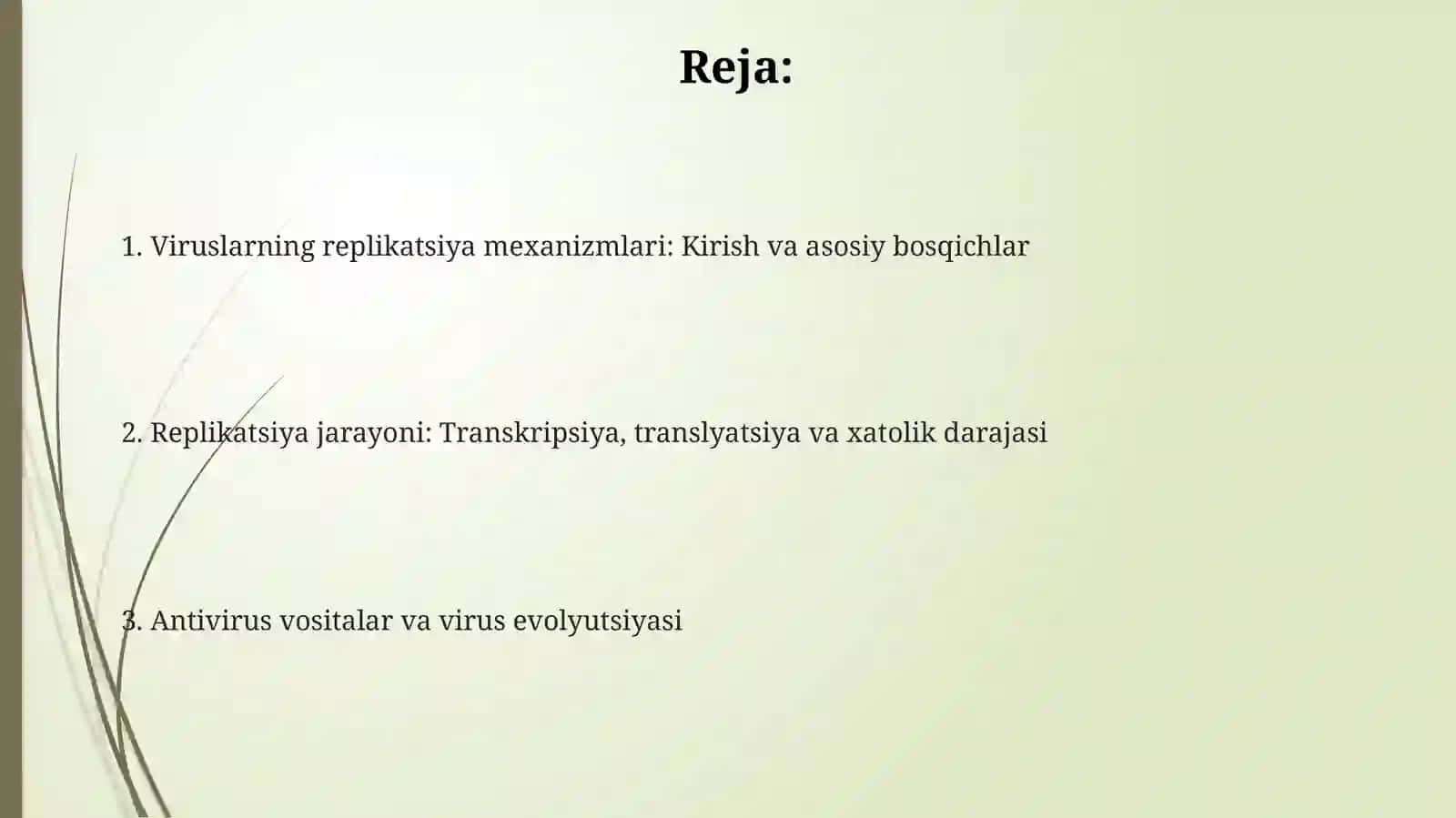 Viruslarda replikatsiya mexanizmi 2