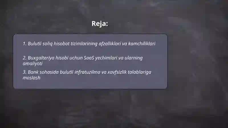 Bulutli soliq hisobot tizimlari 2