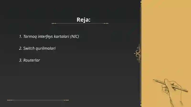 Tarmoq interfeys kartalari (NIC) 2