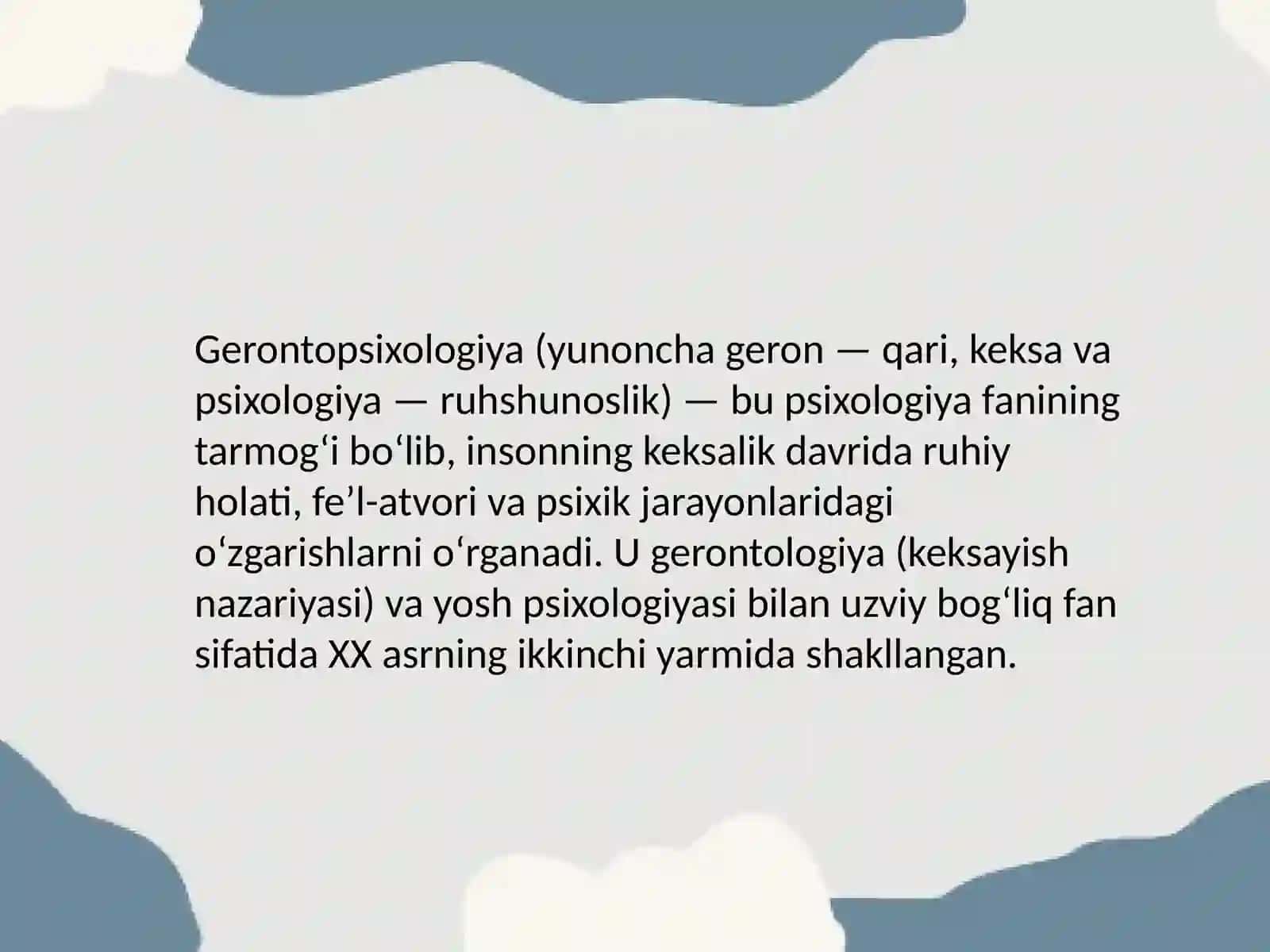 Gerontopsixologiya 2
