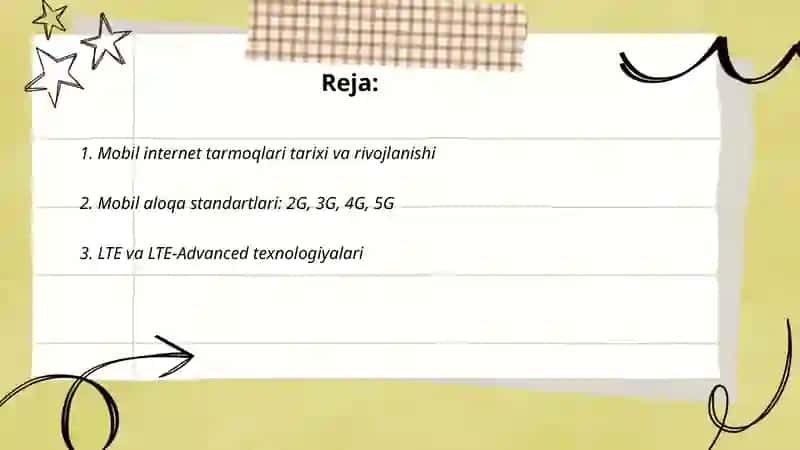 Mobil internet texnologiyalari 2