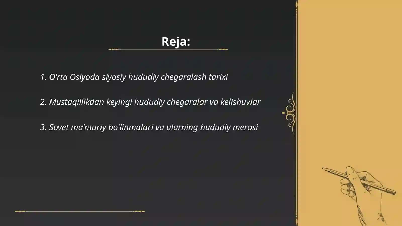 O'rta Osiyoda siyosiy hududiy chegaralash tarixi 2
