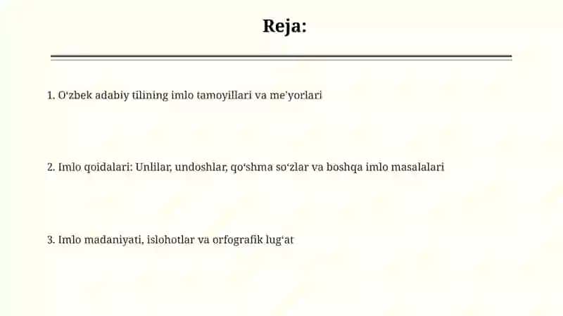 Oʻzbek adabiy tilining imlo tamoyillari va meʼyorlari 2