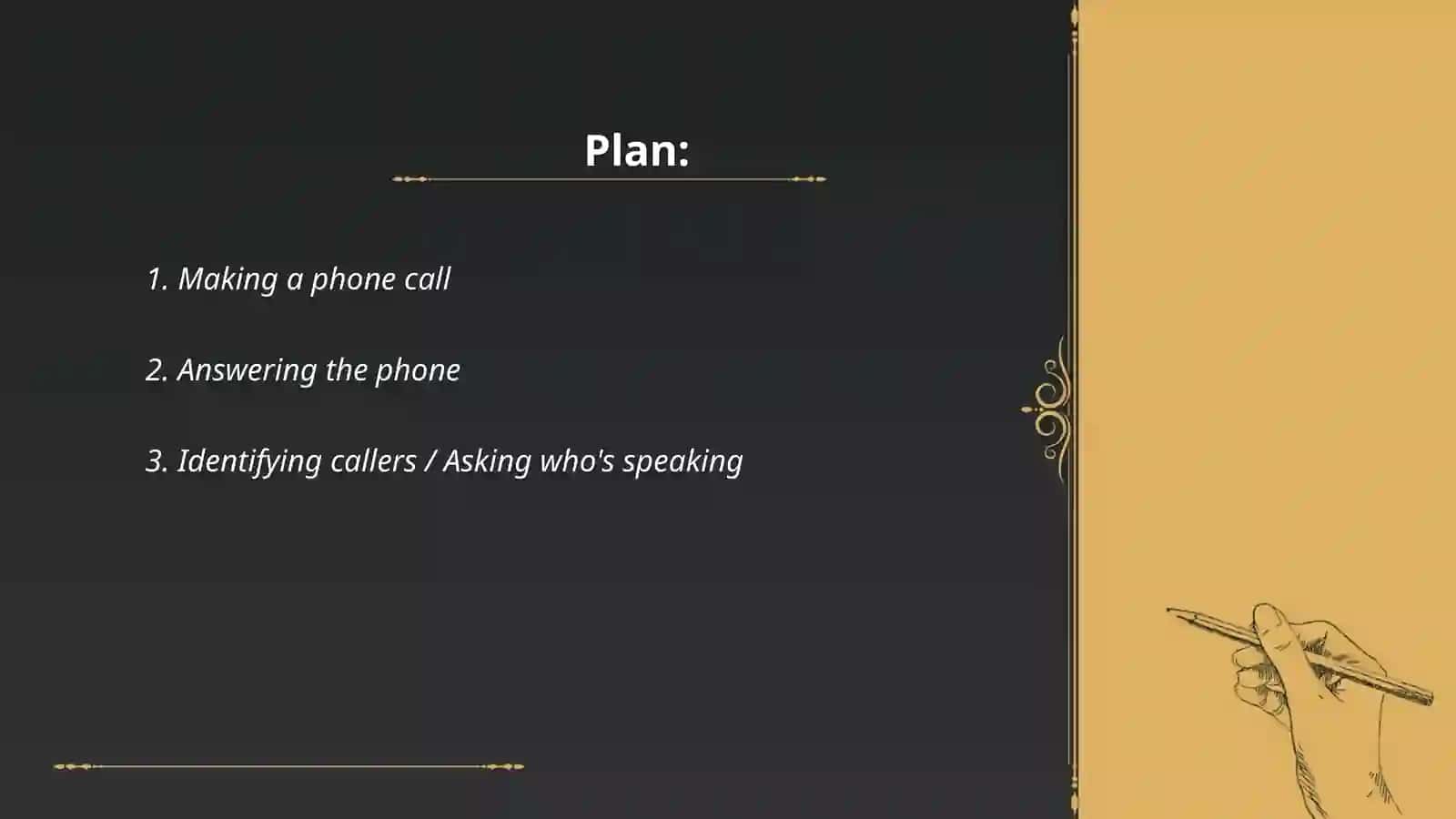 Telephoning: phones and numbers 2